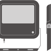 Lampe LED Tsong 10.5W 3000K 1521 lumens 220-240V IP20 IK10 CRI 80 Aluminium Or Mat CE RoHS