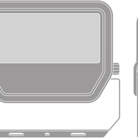 Lampe LED Tsong 10,5W 3000K 1521 lumens Aluminium Or Mat IK10 IP20 220-240V CRI 80 non-dimmable