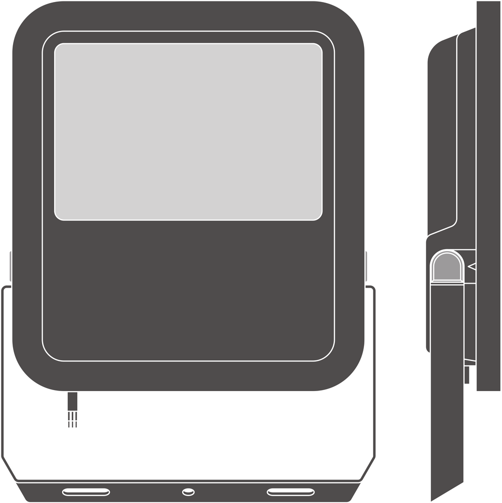 Lampe LED Tsong 10.5W 3000K blanc chaud, 220-240V, faisceau 120°, CRI 80, IP20 IK10 aluminium or mat, CE RoHS