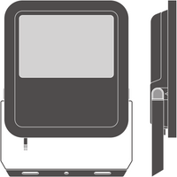 Ledvance LED Floodlight Black IP66 69W/53W 10000 lumens/8000 lumens Multi Lumen Switch 4000K Cool White CE RoHS