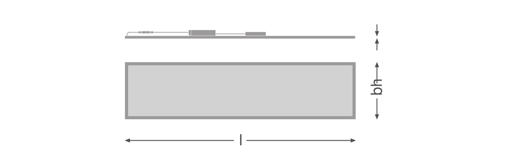 Panneau LED Tsong 33W 3000K 4320 lumens 120x30cm UGR<19 IP20 aluminium blanc sans scintillement