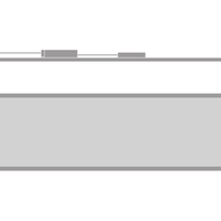 Panneau LED Tsong 33W 3000K 4320 lumens 120x30cm UGR<19 IP20 aluminium blanc sans scintillement