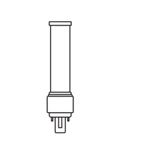 Tsong LED PLC Dulux D G24Q-3 2 broches 10,5W 3000K 1521 lumens 230V blanc chaud faisceau 120° CRI 80