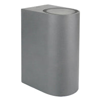 Applique murale LED Spectrum extérieur haut et bas IP54 Gris GU10 2x6W boîtier polycarbonate