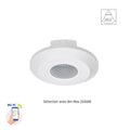 Capteur PIR intelligent Spectrum 360° montage en surface, charge 2000W, portée 8m, 1-10V, Wi-Fi BT, IP20, 230V