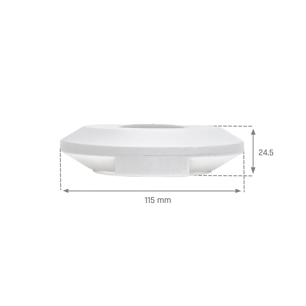 Capteur PIR intelligent Spectrum 360° montage en surface, charge 2000W, portée 8m, 1-10V, Wi-Fi BT, IP20, 230V