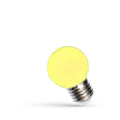 Spectrum LED Ball G45 E27 230V 1W Yellow 270° Beam Non Dimmable Indoor Bulb