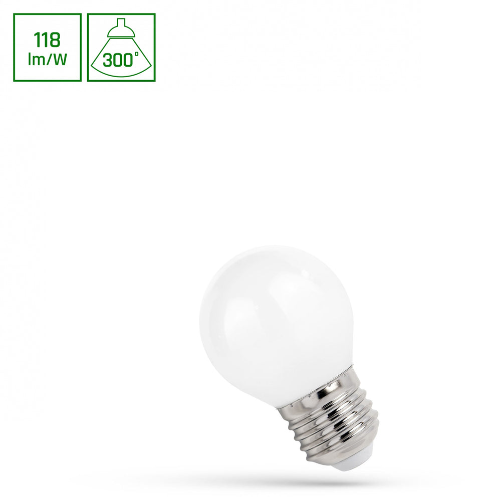 Spectrum LED lamp p45 e27 4000K, 5.5W with 650 lumens and 300° beam angle for indoor use