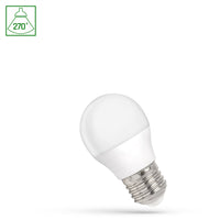 Lampe LED Spectrum G45 E27, 1W 230V, blanc neutre 4000K, 90 lumens, faisceau lumineux de 270°, IP20, durée de vie de 17000 heures