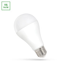 Lampe LED Spectrum A65 20W E27 3000K, 2300 lumens éclairage blanc chaud, IP20, angle de faisceau de 160°, non dimmable