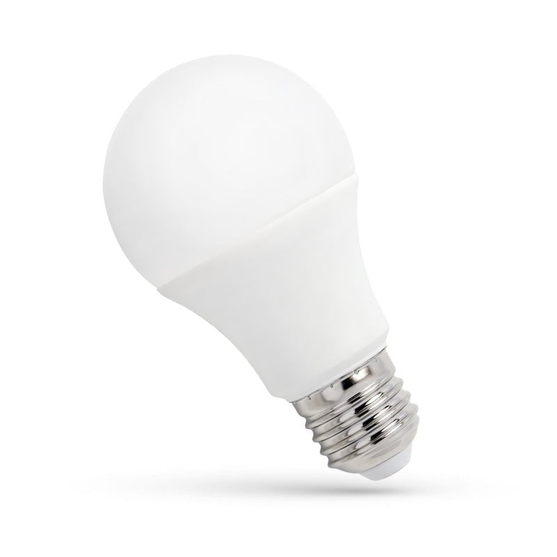 Lampe Spectrum LED A60 9W E-27 blanc chaud 3000K, 820 lumens, IP20, non dimmable, 230V, CRI &gt;80, faisceau lumineux de 270°