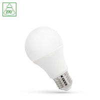 Lampe Spectrum LED A60 9W E-27 blanc chaud 3000K, 820 lumens, IP20, non dimmable, 230V, CRI >80, faisceau lumineux de 270°