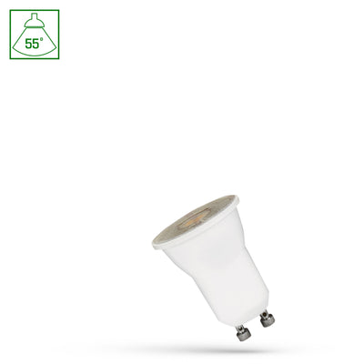 Ampoule spot d’intérieur Spectrum LED MR11 GU10 230V 2W 4000K blanc neutre 200 lumens faisceau 55°