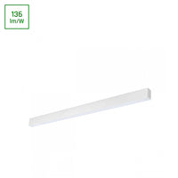 Barre LED Spectrum Allday 36W, 4000K, 4900 lumens utiles, faisceau de 115°, IP20, blanc, 112cm, montage en surface, garantie de 2 ans
